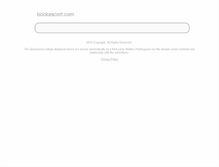 Tablet Screenshot of bookescort.com